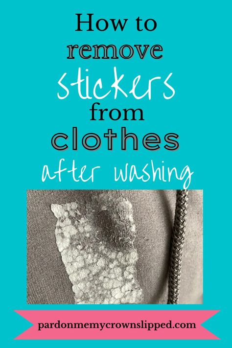 After washing and drying your clothes, you may find that there are stickers still attached. Don't worry, we're here to help! These five easy steps will show you how to get stickers off clothes quickly and easily. Mulitple methods included. How To Get Stickers Off Clothes, Sticker Residue On Clothes, Remove Adhesive From Clothes, How To Get Sticky Residue Out Of Clothes, Removing Sticker Residue From Clothes, How To Get Adhesive Out Of Clothes, How To Get A Sticker Off A Washed Shirt, How To Remove Sticker Residue From Shirt, How To Get Sticker Residue Off Clothes