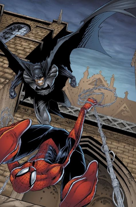 Batman vs Spider-Man by Josh  Medors & Sean Forney Batman Vs Spiderman, Dc Comics Vs Marvel, Marvel And Dc Crossover, Ben Reilly, Art Spiderman, Kelly Thompson, Scarlet Spider, Batman Spiderman, Marvel Spiderman Art