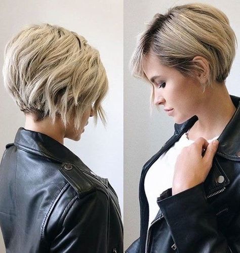 Hairstyles For Thick Hair, New Short Hairstyles, Pixie Bob Haircut, Short Hairstyles For Thick Hair, Short Layered Haircuts, Penteado Cabelo Curto, Short Pixie Haircuts, Cute Hairstyles For Short Hair, Short Blonde