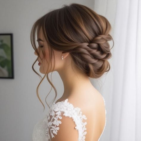 🌟 Discover the elegance of ✨💅 Classic Long Hair Updo wedding hairstyles half up half down bangs | Quick Innovation 💎! This stunning hairstyle effortlessly blends sophistication with romance, making it the perfect choice for brides seeking a timeless yet modern look. Whether you're envisioning a dreamy outdoor ceremony or a lavish indoor celebration, this versatile style complements any wedding theme. Elevate your bridal look with soft waves and beautifully framed bangs for that enchanting finish. Explore the art of creating this breathtaking hairstyle and make Long Hair Updo Wedding, Framed Bangs, Half Up Half Down Bangs, Hair Updo Wedding, Updo Wedding Hairstyles, Bridesmaid Updo, Bridal Hairdo, Updo Wedding, Long Hair Updo