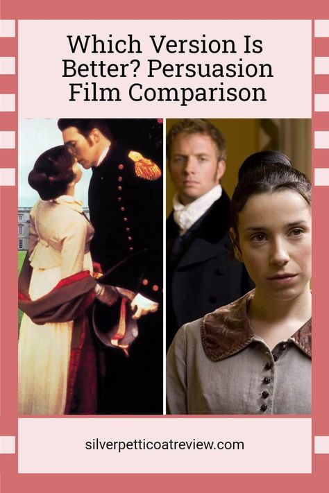 A comparison between two different Persuasion adaptations based on the classic Jane Austen novel. Persuasion 1995 vs. Persuasion 2007. Which one comes out on top? | Persuasion Jane Austen | Romantic Period Dramas | Persuasion Jane Austen movie Persuasion 2022 Movie, Persuasion Jane Austen Movie, Persuasion Jane Austen Aesthetic, Persuasion 1995, Persuasion 2007, Persuasion Movie, Jane Austen Persuasion, Rupert Penry Jones, Jane Austen Movies