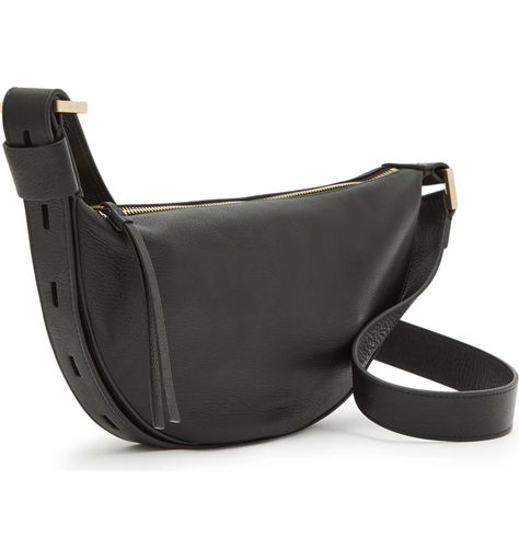 AllSaints Leather Crossbody Bag | Nordstrom Modern Crossbody Bags At Affordable Prices, Crossbody Bag Target, Best Crossbody Bag Leather Nordstrom, All Saints Belt Bag, Allsaints Leather, Moon Bag, Black Leather Crossbody Bag, Men Loafers, Fabric Gift Bags