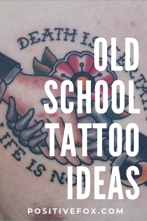 Old School Tattoo Ideas Traditional Tattoos Meaning, Old School Tattoo Meaning, American Vintage Tattoo, American Traditional Lettering, Vintage Tattoo Ideas Old School, Top Hand Tattoos, Traditional Lettering Tattoo, American Traditional Tattoo Design Old School, Traditional Name Tattoo