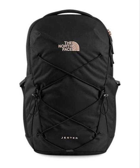 North Face Backpack School, Northface Backpacks, Black North Face Backpack, Styled Clothes, Jester Backpack, North Face Jester, North Face Bag, Backpack Essentials, School Bag Essentials