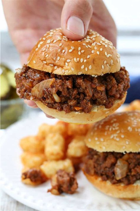 Sweet Sloppy Joe Recipe, Sweet Sloppy Joes, Meat Sandwiches, Sloppy Joe Recipe Easy, Homemade Sloppy Joe Recipe, Loose Meat, Sloppy Joe Recipe, Sloppy Joes Easy, Loose Meat Sandwiches