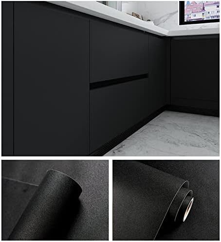 Contact Paper Kitchen Cabinets, Vinyl Countertops, Contact Paper Cabinets, Paper Texture Wallpaper, Contact Paper Countertop, Peel And Stick Countertop, Black Contact Paper, Contact Paper Wall, Countertops For Kitchen