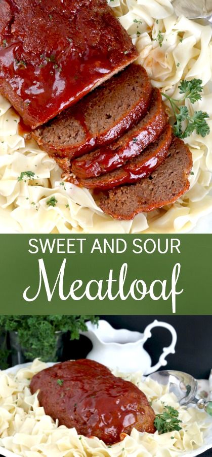 Sweet And Sour Meatloaf, Delicious Meatloaf, Homemade Meatloaf, Vegetable Soup Healthy, Meat Recipes For Dinner, Food Easy, Loaf Recipes, Best Meat, Easy Comfort Food