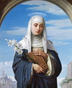 St. Catherine of Siena; Dominican saints and blesseds | Communio Saint Catherine Of Siena, Luis Gonzaga, Catherine Of Siena, St Catherine Of Siena, Saint Catherine, Divine Providence, Gallery Of Modern Art, Catholic Books, Giclee Painting