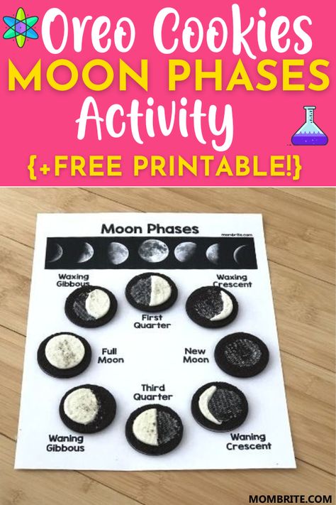 Space Stem Activities Preschool, Moon Phases Kindergarten, Eclipse Science Activities, Phases Of The Moon Craft, Moon Activity Preschool, Solar Eclipse Phases, Preschool Moon Activities, Space Activities 1st Grade, Eclipse Preschool Activities