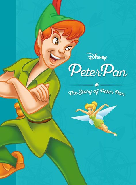 Peter Pan Book Cover, Peter Pan Story Book, Peter Pan Story, Peter Pan Book, Pan Movie, Peter Pan Movie, Disney Movie Scenes, Disney Storybook, Peter Pan Disney