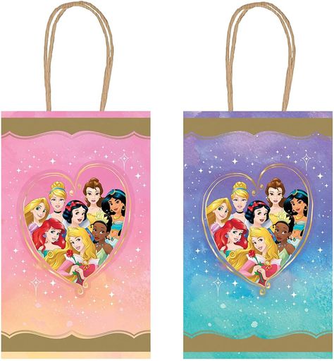 Throwing a princess birthday party? You'll need Disney princess party favor ideas! These cute party favors are just what you need to make goodie bags fit for royalty! #princesspartyfavorideas #partyfavorideas #princesspartyideas #disneyprincessparty #goodiebags #partyfavorbags Princess Gift Bags, Disney Princess Party Supplies, Disney Princess Gifts, Disney Princess Birthday Party, Rapunzel Party, Royal Ball, Princess Gifts, All Disney Princesses, Disney Princess Birthday