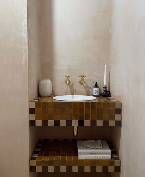 Tiles Of Ezra, Clay Chocolate, Unique Tile, Tile Inspiration, Bathroom Renos, Bathroom Space, Beautiful Bathrooms, Interior Inspo, Bathroom Inspiration