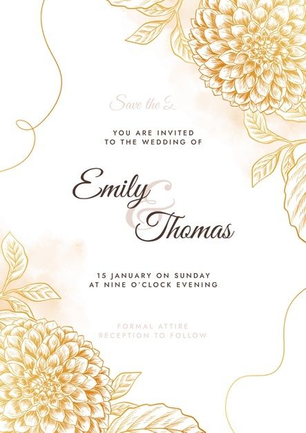 Engraving hand drawn golden wedding invi... | Free Vector #Freepik #freevector #wedding #wedding-invitation #invitation #template Sun Wedding Invitation, Golden Wedding Invitations, Yellow Background For Invitation, Golden Wedding Invitation Template, Golden Invitation, Wedding Invitations Template, Invitations Template, Old Paper Background, Golden Wedding