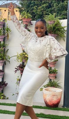 Registry Office Wedding Dress, Marriage Dresses, Aline Dresses, Court Marriage, Lace Dress Classy, Short Wedding Gowns, Stylish Naija, African Fabric Dress, Classy Gowns