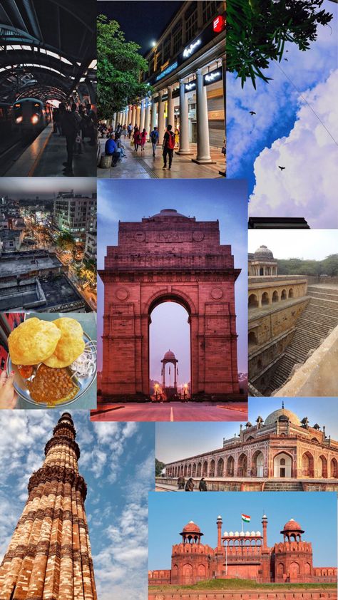 Monuments Of India Collage, India Places Aesthetic, India Delhi Aesthetic, Dehli India Aesthetic, South Delhi Aesthetic, Delhi Photography Poses, Delhi Aesthetic Wallpaper, Delhi Outfit Ideas, Delhi Aesthetic Pics