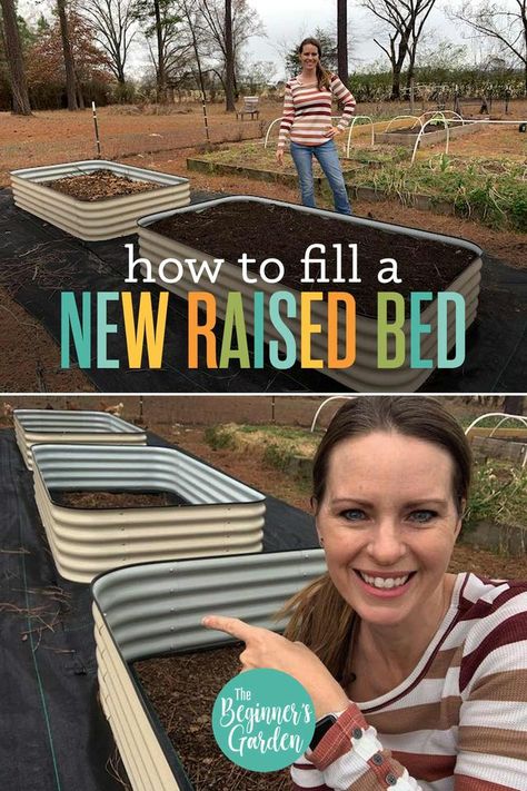 You can fill your new raised bed without spending an enormous amount on soil. Here's a method to make the best of use of what you have and still have quality soil in which your garden vegetables will thrive! Raised Garden Bed Soil, Making Raised Beds, Butterfly Garden Plants, Vegetable Garden Beds, Composting Process, Vegetable Beds Raised, Raised Vegetable Gardens, Vegetable Garden Raised Beds, Garden Layout Vegetable