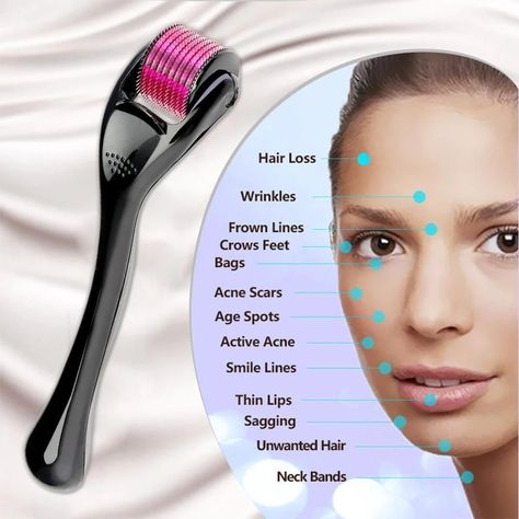 Microneedling At Home, Sagging Skin Remedies, Microneedle Derma Roller, Derma Rolling, Micro Needling, Anti Aging Hair, Korean Skin Care Products, Pakistan Karachi, Micro Needle