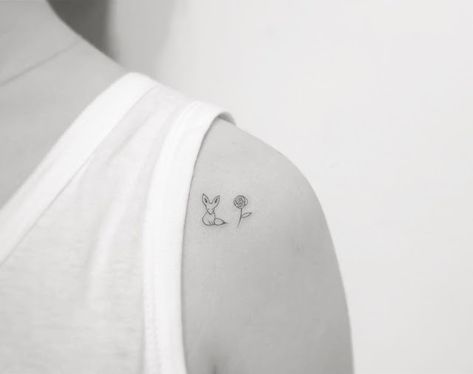 Little Prince Tattoo, Minimalist Tattoo Meaning, Prince Tattoos, Typography Tattoo, Shape Tattoo, Small Girl Tattoos, Delicate Tattoo, Fox Tattoo, Most Popular Tattoos