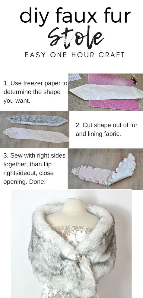 Simple Faux Fur Stole Pattern | Utah sewing | Kara Metta Fur Wrap Wedding Bridesmaid, Diy Winter Accessories, Diy Fur Shawl, Fur Stole Pattern, Fur Fabric Ideas, Stole Pattern Sewing, Diy Faux Fur Shawl, Faux Fur Shawl Outfit, Sewing Faux Fur