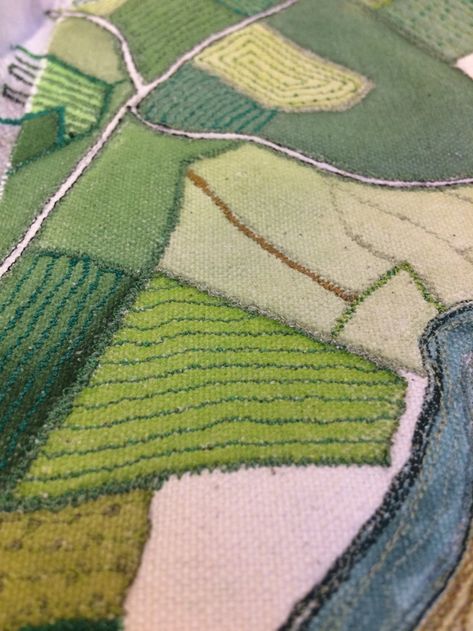 Blog — Kate Tarling Medieval Embroidery, Map Quilt, Freehand Machine Embroidery, Abstract Quilt, Landscape Quilt, Creative Textiles, Landscape Quilts, Watercolor Projects, Silhouette Portrait