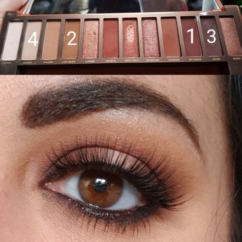 Urban Decay Palette Looks, Urban Decay Heat Palette Looks, Naked Reloaded Palette Looks, Naked Heat Palette Looks, Urban Decay Heat, Anastasia Makeup, Easy Eyeshadow, Urban Decay Palette