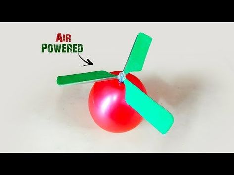 How to make Balloon Helicopter | DIY Air Powered Flying Toy | Science Project - YouTube How To Make Balloon, Helicopter Toy, Flying Toys, Science Project, Wind Power, Origami Art, Air Pressure, Science Projects, Art Club