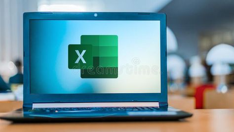 Laptop computer displaying logo of Microsoft Excel. POZNAN, POL - FEB 19, 2020: #Sponsored , #SPONSORED, #SPONSORED, #displaying, #Laptop, #computer, #logo Microsoft Computer, Computer Logo, Branding Mockups, Microsoft Excel, Ms Word, Laptop Computers, Microsoft, Mockup, Editorial