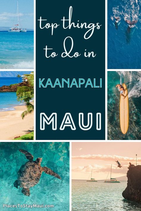 The ULTIMATE guide to the top Kaanapali activities. This lively West Maui town boasts gorgeous beaches, clear waters, and tons of exciting activities and tours for families and couples alike. Unlock the ultimate Kaanapali experience with this comprehensive guide on the best things to do in Kaanapali. | Maui Hawaii | Kaanapali Maui Things To Do, Maui Adventures, Westin Maui, Paia Maui, Kapalua Maui, Kaanapali Maui, Maui Luau, Maui Travel Guide, Maui Hotels