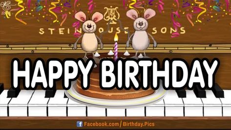 Happy Birthday Piano, Grandmas Birthday, Happy Birthday Wishes Song, Happy Greetings, Happy Birthday Funny Humorous, Birthday Songs Video, Birthday Wishes Songs, Happy Birthday Music, Birthday Verses