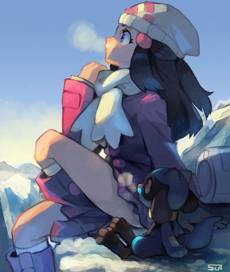 Dawn Pokemon, Pokemon Dawn, Pokemon Platinum, Pokémon Diamond, Pokémon Characters, Pokémon Trainers, Cute Pokemon Pictures, Pokemon Fanart, Pokemon Trainers