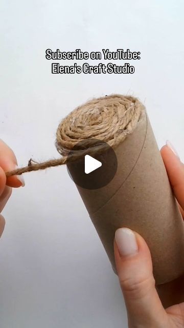 Kids Crafts Toilet Paper Rolls, Twine Crafts Diy, Harleys In Hawaii, Toilet Paper Roll Diy, Jute Twine Crafts, Toilet Paper Roll Wall Art, Sticks Crafts, Paper Roll Crafts Diy, Rope Craft Ideas