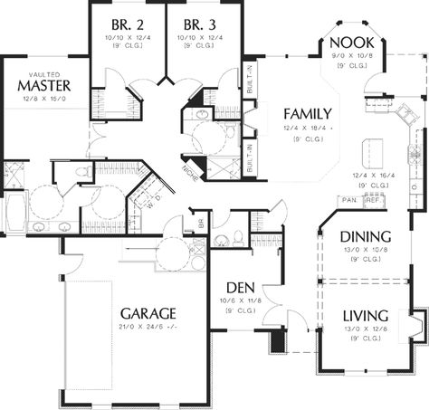 Traditional House Plan - 3 Bedrooms, 2 Bath, 2394 Sq Ft Plan 74-177 Wheelchair House Plans, Wheelchair House, Accessible House Plans, Beach House Flooring, Accessible House, First Floor Plan, Brick Projects, Modular Home Floor Plans, Basement House Plans