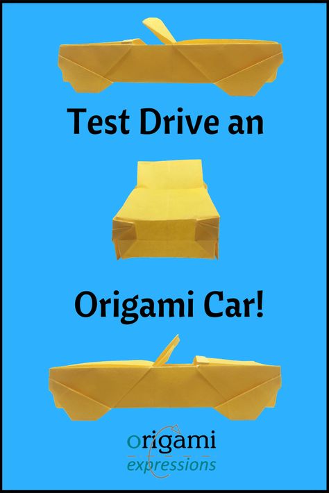 Want to fold an origami car? Click for more information about this easy origami car model, including origami car instructions, tips for making an origami car, and paper suggestions. | origami car tutorial how to make | origami car art | origami car diy | origami car easy | #origami #paperfolding #origamicar #paperart via @origami_express Paper Car Origami, Car Origami, Origami Car, 3d Film, Car Diy, Paper Car, Homeschool Crafts, Wood Walls, Art Origami