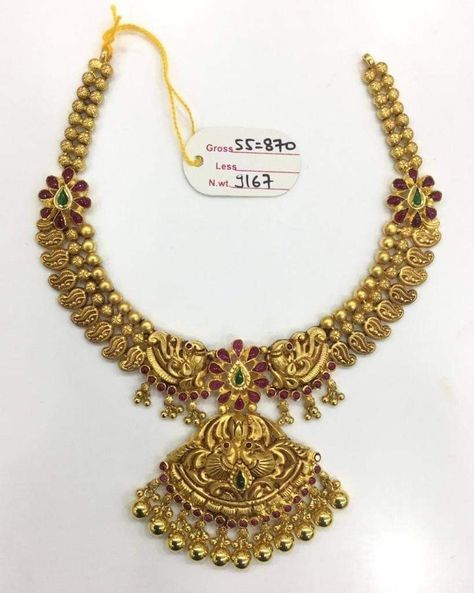 Mini Haram, Kasu Haram, Lakshmi Haram, Pretty Gold Necklaces, Gold Jewelry Prom, 22 Carat Gold Jewellery, Jewelry Prom, Gold Jewels Design, Gold Items