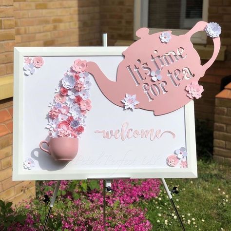 3 Tea Party Birthday, Hi Tea Party Ideas, Diy Princess Tea Party Birthday, Princess Themed Tea Party, Tea Party Theme Ideas For Adults, Tea Party Photo Booth Ideas, Diy High Tea Decorations, Tea Party Event Ideas, Mother’s Day Tea Party Classroom