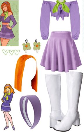 Dephane Scooby Doo, Modern Daphne Costume, Hot Daphne Costume, Daphne Inspired Outfits Scooby Doo, Cute Daphne Costume, Daphne Costume Scooby Doo, Plus Size Daphne Costume, Disfraz Dafne Scooby Doo, Dafne Scooby Doo Outfit