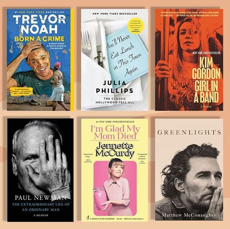 Celebrity Memoirs, Sarah Kim, Angela Kinsey, Mary Louise Parker, Kim Gordon, Trevor Noah, Mom Died, Jennette Mccurdy, Steve Martin