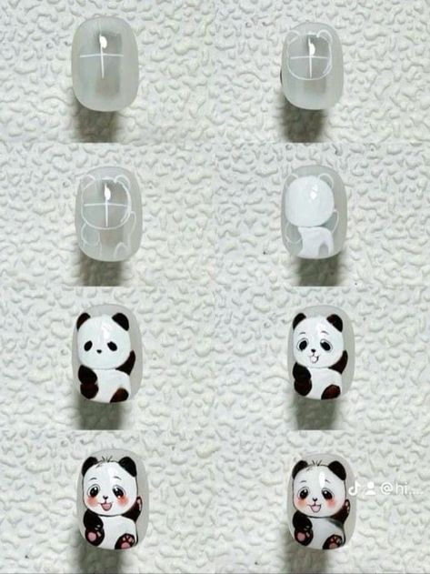 #BEAUTY, #RELATIONSHIPS #Fashion #Animals #Outfits #Winter Outfits #Animals Panda Nails Designs, Cute Bear Nails, Panda Nail Art, Bear Nails, Dot Nail Art Designs, Cartoon Nail Designs, Valentines Nail Art Designs, Quick Nail Art, Nail Art For Kids