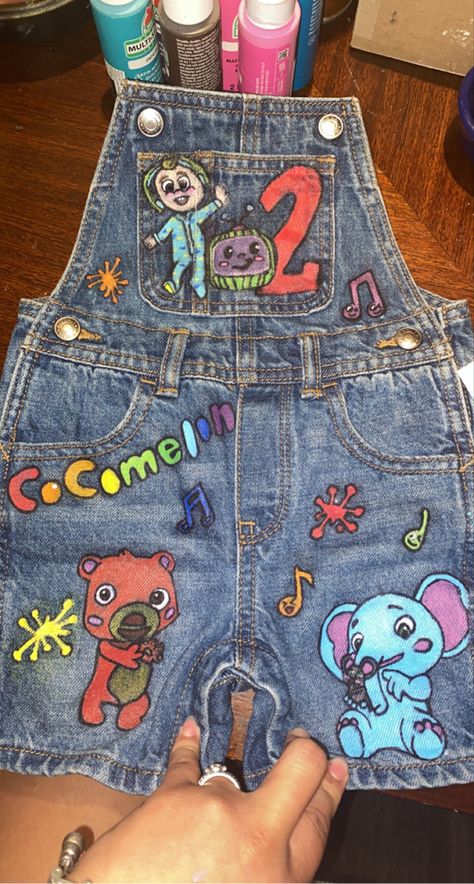 Birthday themed Overalls Diy, Birthday Overalls, Overall Shorts, Overalls, Womens Shorts, Birthday, Pins