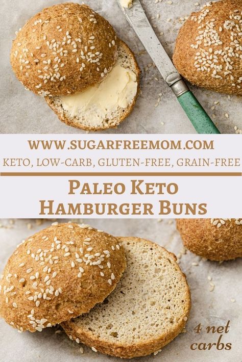 Paleo Keto Hamburger Buns (Gluten Free, Low Carb, Nut Free Option) Paleo Hamburger Buns, Paleo Buns, Keto Hamburger Buns, Gluten Free Hamburger Buns, Pure Protein Bars, Keto Hamburger, Low Carb Burger Buns, Low Carb Bun, Sweet Potato Buns