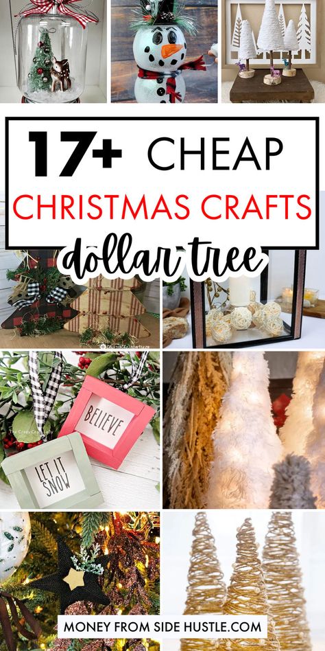 list of cheap crafts you can make to sell on christmas from dollar tree store Diy Christmas Gifts Dollar Tree, Diy Christmas Centerpieces For Table, Dollar Tree Christmas Crafts Diy, Cost Christmas, Cheap Christmas Ornaments, Dollar Tree Christmas Crafts, Cheap Christmas Crafts, Christmas Centerpieces Cheap, Ornament Wreaths