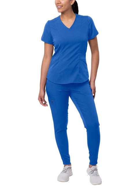 PRICES MAY VARY. PROFESSIONAL: Our PRO Collection Scrub Uniforms Are The Ideal Selection For Any Fashionable Nurse, Dental Assistant, Med & Nursing Students, Doctors, Hospital Workers And All Other Occupations In The Medical Field. With This Collection Experience A Elegant & Presentable Look While Being Comfortable & Equipped For Work! FIT & COMFORT: Offering A Tailored Fit With A Super Soft Stretch Performance Twill Fabric For Ease Of Movement. Experience Elegance And Comfortability With Our So Hospital Workers, Scrubs Uniform, Safety Clothing, Medical Uniforms, Medical Scrubs, Scrub Sets, Dental Assistant, Medical Field, Running Tops