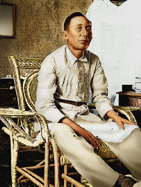 Digitally colorized portrait of Apolinario Mabini Apolinario Mabini Portrait, Apolinario Mabini Picture, Philippine National Heroes, Philippine Heroes, Apolinario Mabini, Notion Images, Philippine History, Jose Rizal, Antipolo