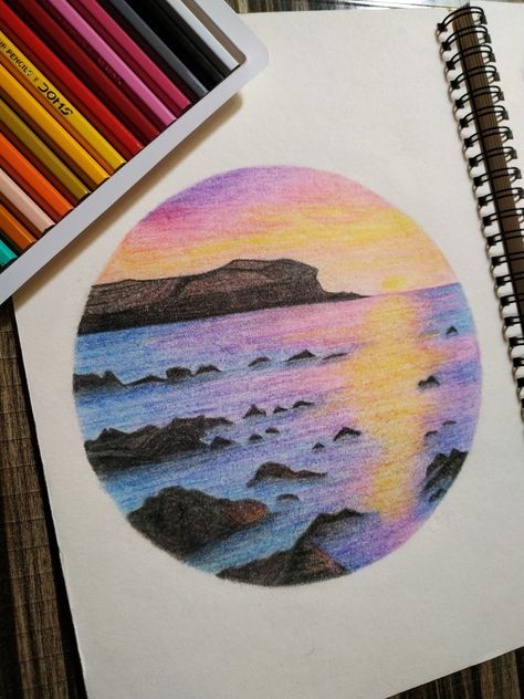 Scenery 🌅 #ColoredPencil #rg_s_art .... .... .... .... #rg_drawings #pencilcolor #sun #scenery #sky #sceneries #artistsoninstagram #paintingoftheday #drawingbook #drawingoftheday #sketchoftheday #lovedrawing #drawinglove #artistwork #artist #art #artwork #colorpencil #pencilcolors #colors #colorful #nature #naturelover #vibes #artisticvibes #lovetodraw #colorful #landscape Pencil Colours Art Drawings, Colour Pencil Art Landscapes, Sun Scenery, Scenery Drawing Pencil, Pencil Sketches Landscape, Landscape Drawing Easy, Canvas Art Painting Abstract, Drawing Scenery, Color Pencil Sketch