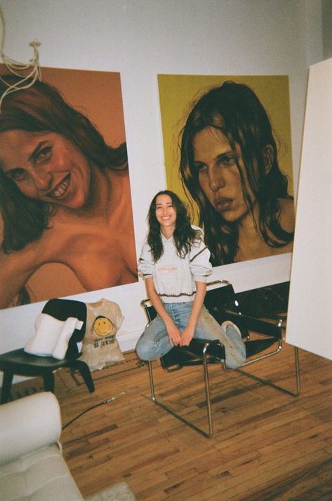 Chloe Wise Paintings, Chloe Wise, Tim And Eric, Nathan Fielder, Foto Inspo, Art Studio Organization, Chelsea Hotel, Artistic Space, Eckhaus Latta