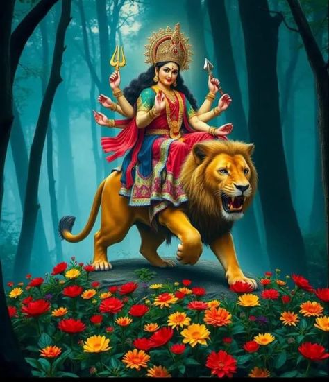 Navratri Devi Images, Maa Image, Chaitra Navratri, Durga Ji, Aadi Shakti, Happy Navratri Images, Shakti Goddess, Durga Images, Navratri Images