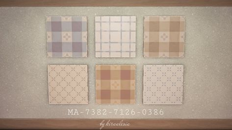 Kira 🌿 on Twitter: "Haven't been in the mood to do anything on my island, so I made some patterns instead 🙈 #acnhdesign… " Acnh Gingham Pattern, Acnh Plaid Code, Acnh Fabric, Acnh Rugs, Acnh Autumn, Cottagecore Animal Crossing, Violet Sky, Acnh Cottagecore, Acnh Codes