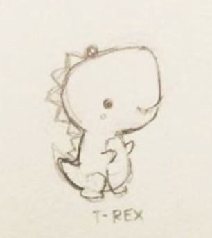 Mini T Rex Tattoo, T Rex Drawing Easy, Tiny T-rex Tattoo, T Rex Tattoo Cute, Cute Dinosaur Tattoo, T Rex Tattoo, Inspo Tattoo, Lion Live Wallpaper, Balloon Tattoo