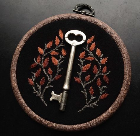 Web Weaving, I Need Time, Social Media Usage, Skeleton Keys, Antique Keys, Embroidered Art, Embroidery Inspiration, Hand Embroidery Designs, Textile Artists