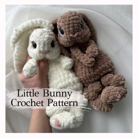 CROCHET PATTERN Cute little Rabbit comforter. Low Sew Crochet Amigurumi English Pattern. Easter Bunny tutorial. Plush Baby Snuggler. Crochet toys tutorial #crochettoystutorial #crochet #crochettoy #crochetpattern #crochetpatterns 3.127 Bean Crochet Pattern, Toys Quotes, Heirloom Toys, Easy Crochet Animals, Confection Au Crochet, Bunny Crochet, Crochet Rabbit, Crochet Simple, Fun Crochet Projects